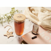 TEROL - Dubbelwandige glazen mok 450ml - Transparant TEROL - Dubbelwandige glazen mok 450ml - Transparant