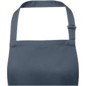 Andrea schort van 240 g/m² met verstelbare nekband - Hale Blue