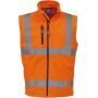 Signalisatiegilet van softshell Hi Vis Orange 3XL