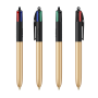BIC® 4 Colours Glacé with Lanyard 4 Colours Glacé BP LP Gold_UP black_RI black