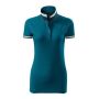 Polo Shirt women's Collar Up petrol S