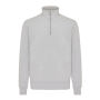IQONIQ Elgon gerecycled katoen sweater met kwartritssluiting, light heather grey (L) IQONIQ Elgon gerecycled katoen sweater met kwartritssluiting, light heather grey (L)