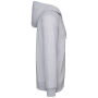 Gerecycled sweater met rits en capuchon uniseks Oxford Grey XS
