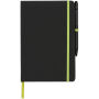 Noir Edge medium notitieboek - Zwart/Lime Noir Edge medium notitieboek - Zwart/Lime