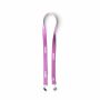 Polyester Pantone-gematchte zeefdruk keycord met 2 clips