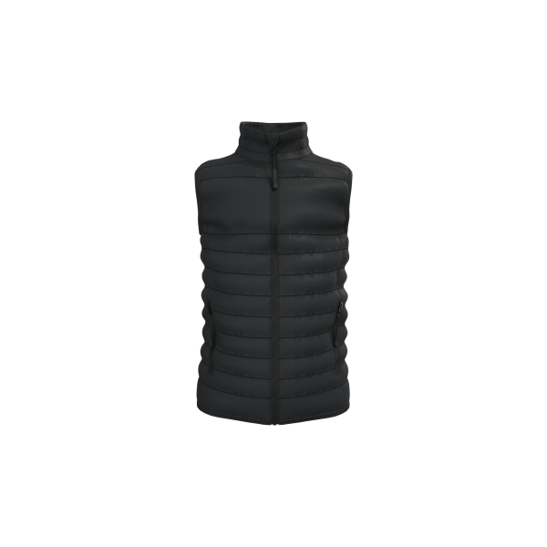 Gewatteerde kinder bodywarmer met opstaande kraag