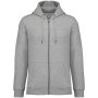 Ecologisch uniseks sweatvest met capuchon Moon Grey Heather 3XL