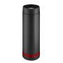 Metmaxx® thermobeker "Crema" 360° zwart/ring rood