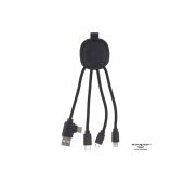 4000 | Xoopar Iné Smart Charging cable with NFC - Zwart