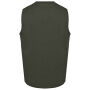 Bodywarmer polykatoen multizakken Dark Khaki XS