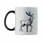FESTIMUG - Keramische kerst mok 300ml - Zwart