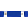 Mulan dubbele USB 2.0 hub - Koningsblauw Mulan dubbele USB 2.0 hub - Koningsblauw