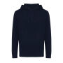 Iqoniq Rila lichtgewicht gerecycled katoen hoodie, donkerblauw (XS)