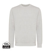 Iqoniq Etosha lichtgewicht gerecycled katoen sweater, ongeverfd lichtgrijs (M)