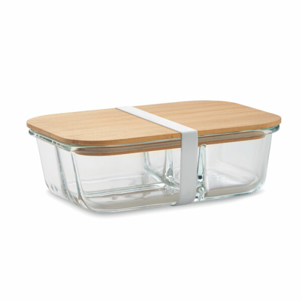 TUNDRA 3 - Glass lunch box with bamboo lid