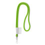 Polyester 2-kleurige koord-lanyard met full color label