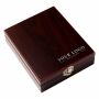 Houten wijn cadeauset Brady bruin