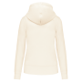 Ecologische damessweater met capuchon Coconut Milk M