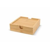 Bamboe onderzetterset (4 stuks) - Natuur