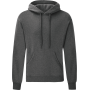 Classic Sweater met capuchon (62-208-0) Dark Heather Grey S