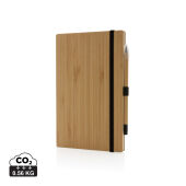 Bamboe notitieboek en infinity potlood set, bruin