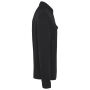 Ecologisch verwassen herenoverhemd in geborsteld fleece Washed black S