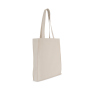 Totebag met bodem en ruimteplooi Natural One Size