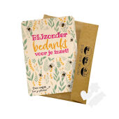 A5 kaart in kraft envelop