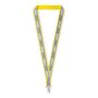 Polyester keycord met reflecterende overlay Polyester keycord met reflecterende overlay