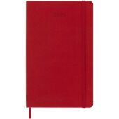 Moleskine week-agenda voor 12 maanden met harde kaft L - Scarlet rood