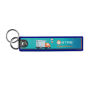Full color bedrukte sleutelhanger met dubbele metalen ring