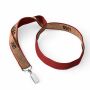 Zeefdruk lanyard van kurk en polyester Zeefdruk lanyard van kurk en polyester