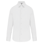 Heren stretch overhemd lange mouwen White XXL