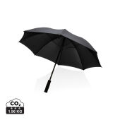 23" Impact AWARE™ RPET 190T storm proof paraplu, zwart