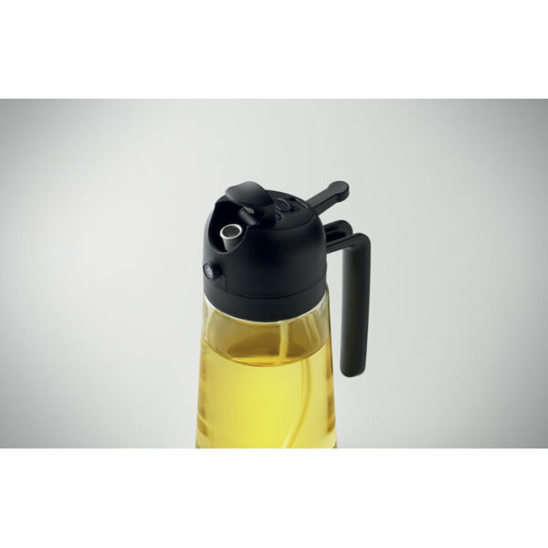 DIP - Glazen olie dispenser & spray - Zwart DIP - Glazen olie dispenser & spray - Zwart
