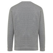 Iqoniq Etosha lichtgewicht gerecycled katoen sweater, ongeverfd licht antraciet (S)