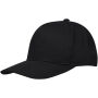 Onyx 5 panel Aware™ gerecyclede cap - Zwart
