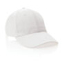 Impact AWARE™ 6 panel 280gr gerecycled katoenen cap, wit