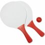 Houten strand tennisset Eliza rood