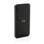 RCS standaard recycled plastic wireless powerbank, zwart