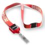 Polyester sublimatie lanyard met vierkante badge reel Polyester sublimatie lanyard met vierkante badge reel