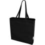 Odessa 220 g/m² GRS gerecyclede totebag 13L - Zwart