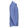 RUS Men LSL Tailored Polycot. Poplin Shirt, Corp. Blue, M