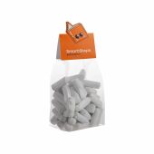 Blokzakje met kopkaartje in eigen vorm en 150 gram snoep