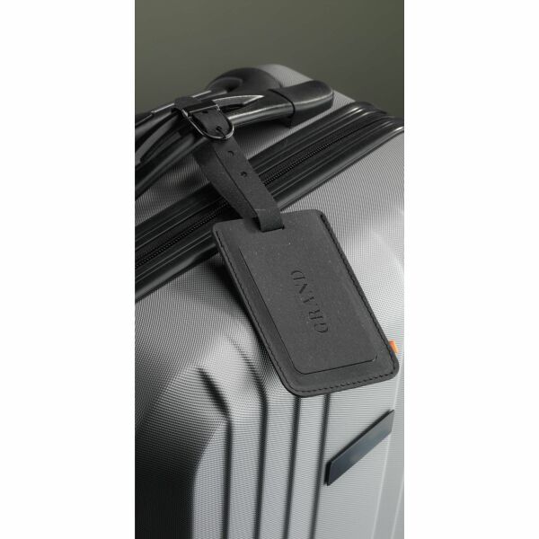 Recycled Leather Luggage Tag Gepäckanhänger - schwarz Recycled Leather Luggage Tag Gepäckanhänger - schwarz