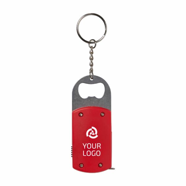 ABS sleutelhanger met flesopener Karen zwart ABS sleutelhanger met flesopener Karen zwart
