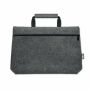 TAPLA - RPET vilt laptop tas met rits - Steengrijs