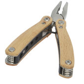 Anderson middelgrote houten multitool met 12 functies - Natuur