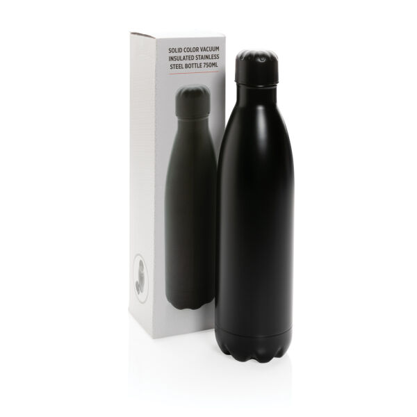 Unikleur vacuum roestvrijstalen fles 750ml, zwart Unikleur vacuum roestvrijstalen fles 750ml, zwart