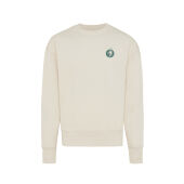 Iqoniq Kruger gerecycled katoen relaxed sweater, natural raw (L)